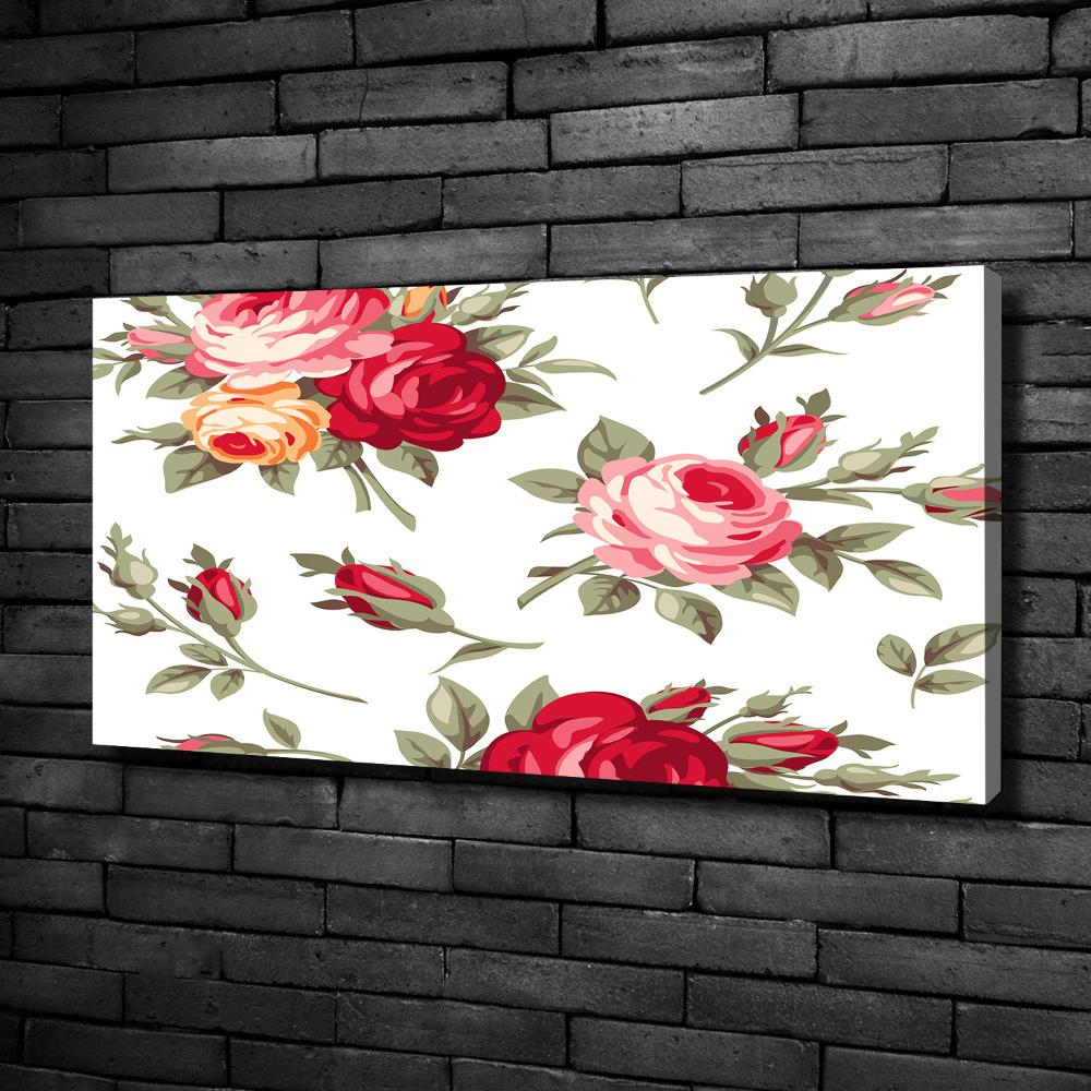 Tableau mural sur toile Roses fleurs