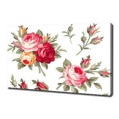 Tableau mural sur toile Roses fleurs