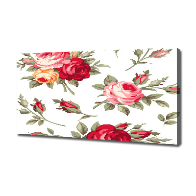 Tableau mural sur toile Roses fleurs