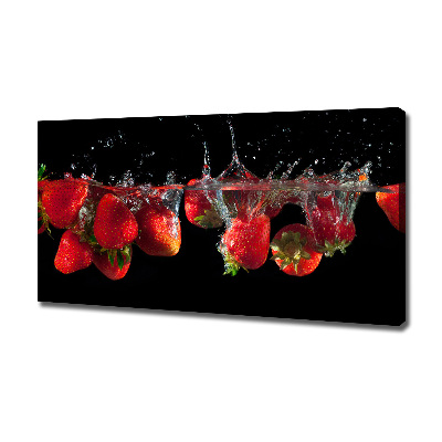 Tableau photo sur toile Fraises sous l'eau