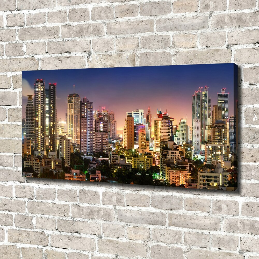 Tableau toile imprimée Bangkok la nuit