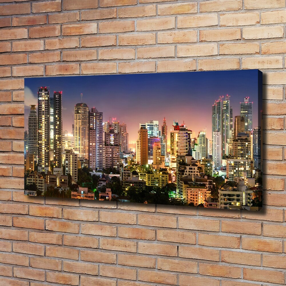 Tableau toile imprimée Bangkok la nuit