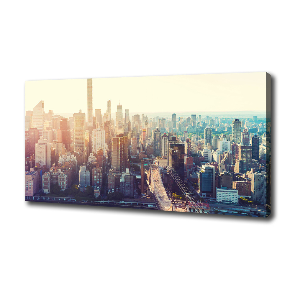 Tableau toile imprimée New York City vue d'oiseau