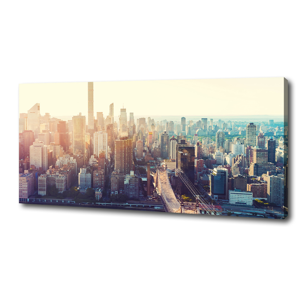 Tableau toile imprimée New York City vue d'oiseau