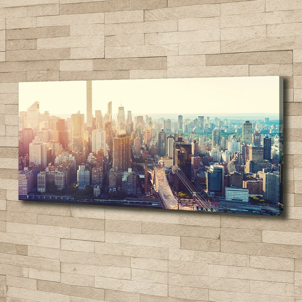 Tableau toile imprimée New York City vue d'oiseau