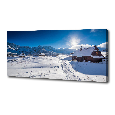 Tableau sur toile Les alpages des Tatras