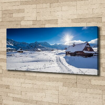 Tableau sur toile Les alpages des Tatras