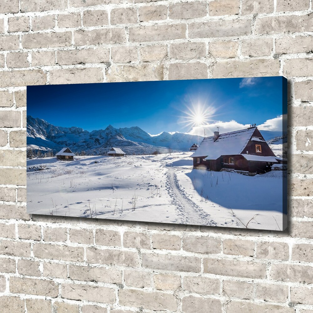 Tableau sur toile Les alpages des Tatras