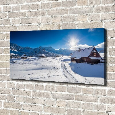 Tableau sur toile Les alpages des Tatras