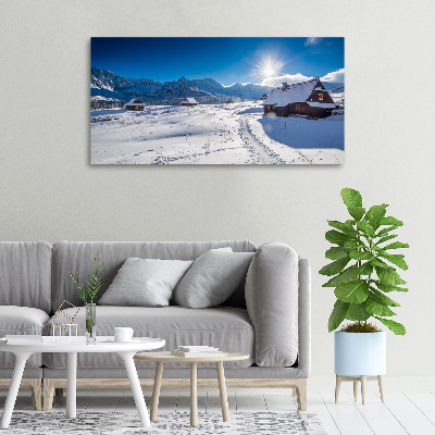 Tableau sur toile Les alpages des Tatras