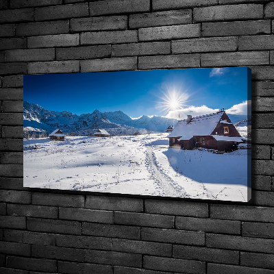 Tableau sur toile Les alpages des Tatras