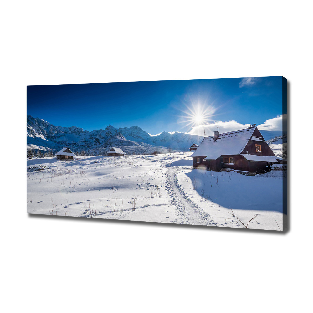 Tableau sur toile Les alpages des Tatras