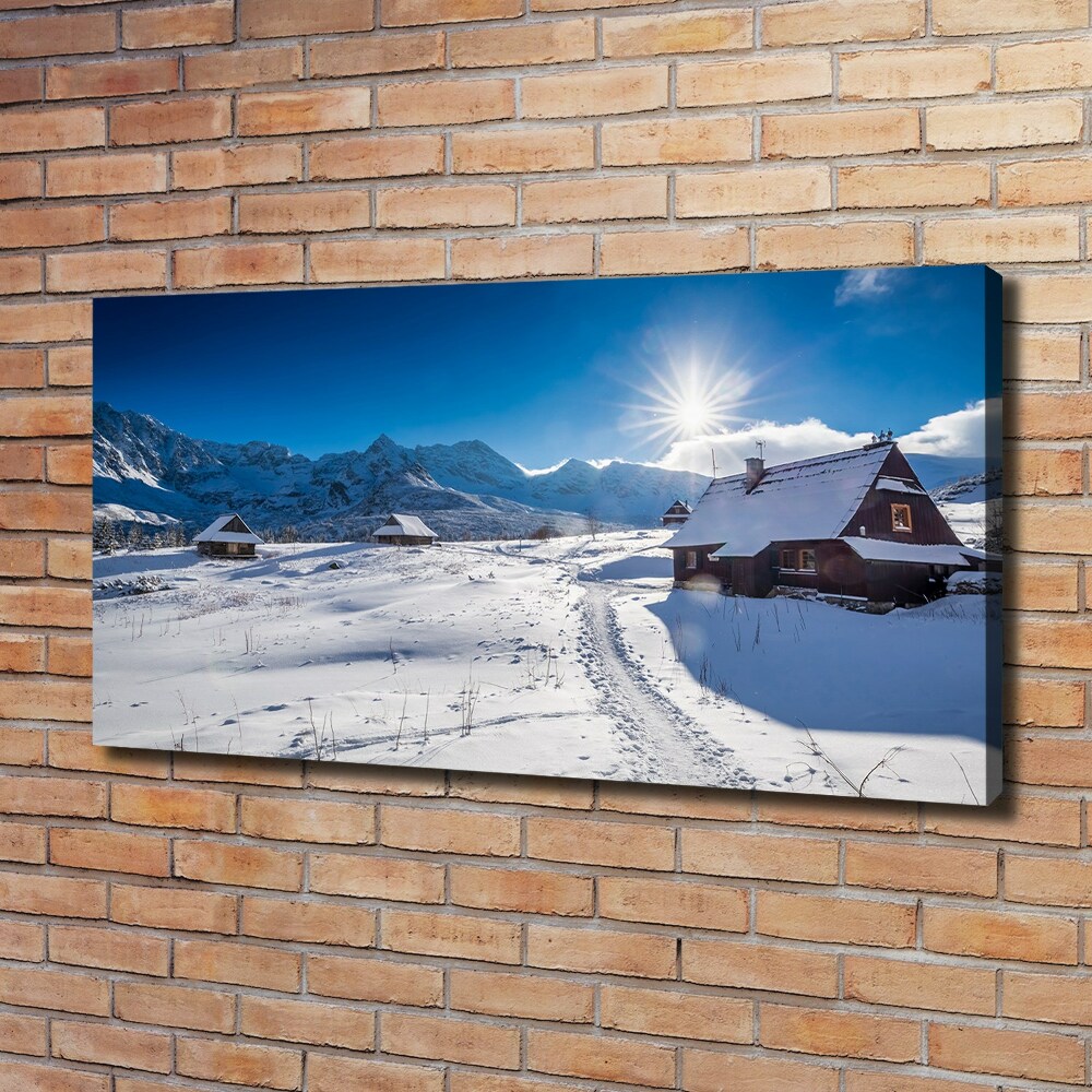 Tableau sur toile Les alpages des Tatras