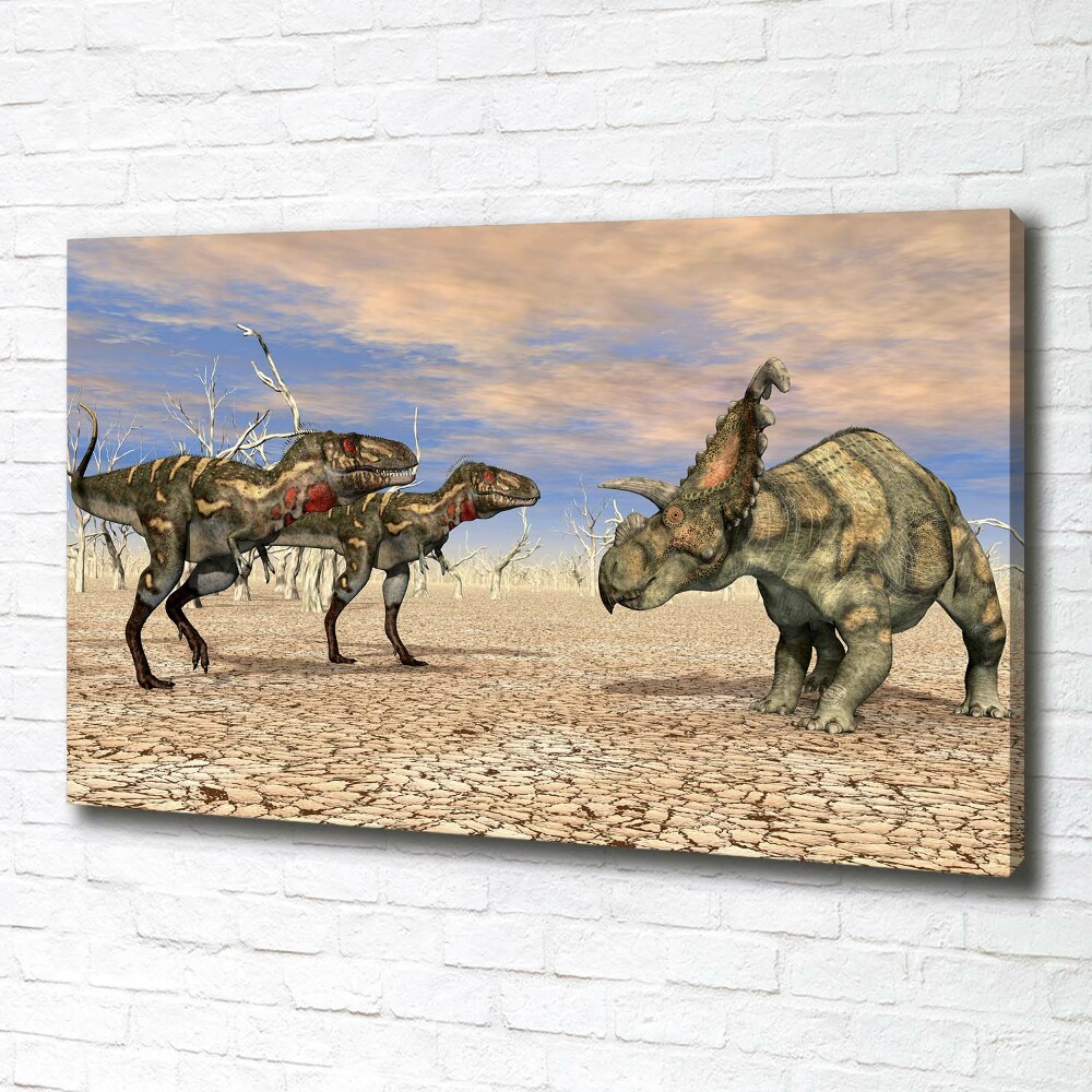 Tableau toile imprimée Dinosaures