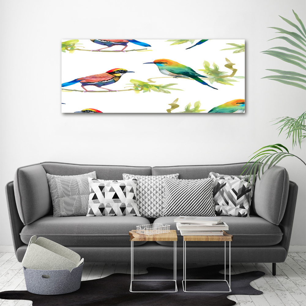 Tableau imprimé sur toile Oiseaux exotiques