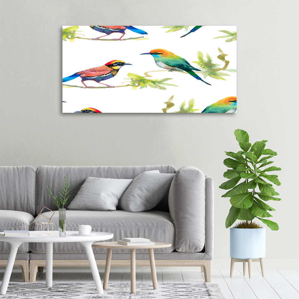 Tableau imprimé sur toile Oiseaux exotiques