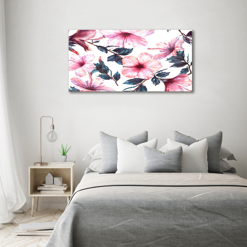 Tableau sur toile Fleurs d'hibiscus