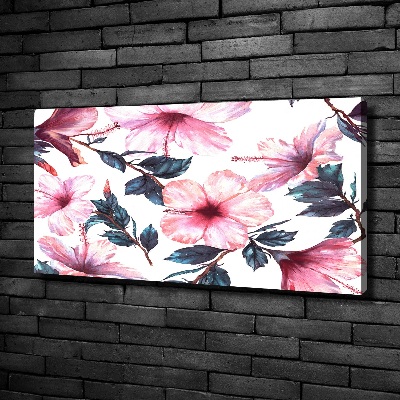 Tableau sur toile Fleurs d'hibiscus