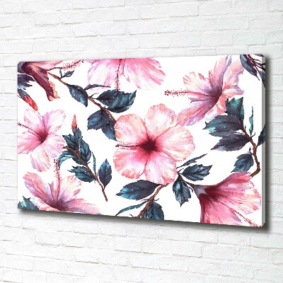 Tableau sur toile Fleurs d'hibiscus