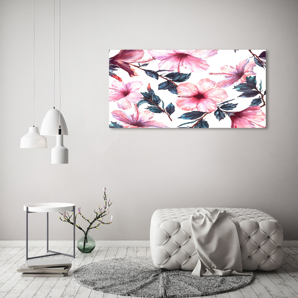 Tableau sur toile Fleurs d'hibiscus