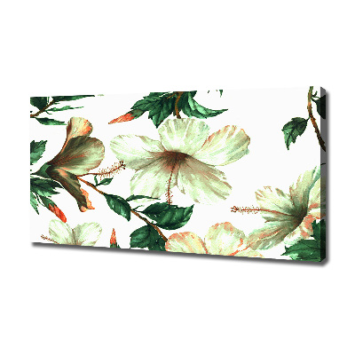 Tableau toile imprimée Fleurs d'hibiscus