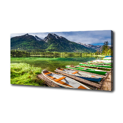 Tableau photo sur toile Bateaux sur un lac