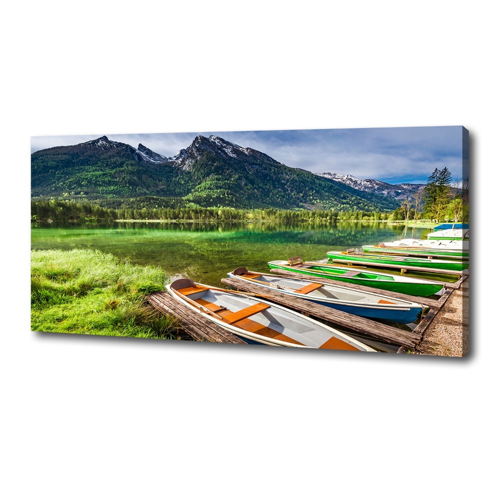 Tableau photo sur toile Bateaux sur un lac