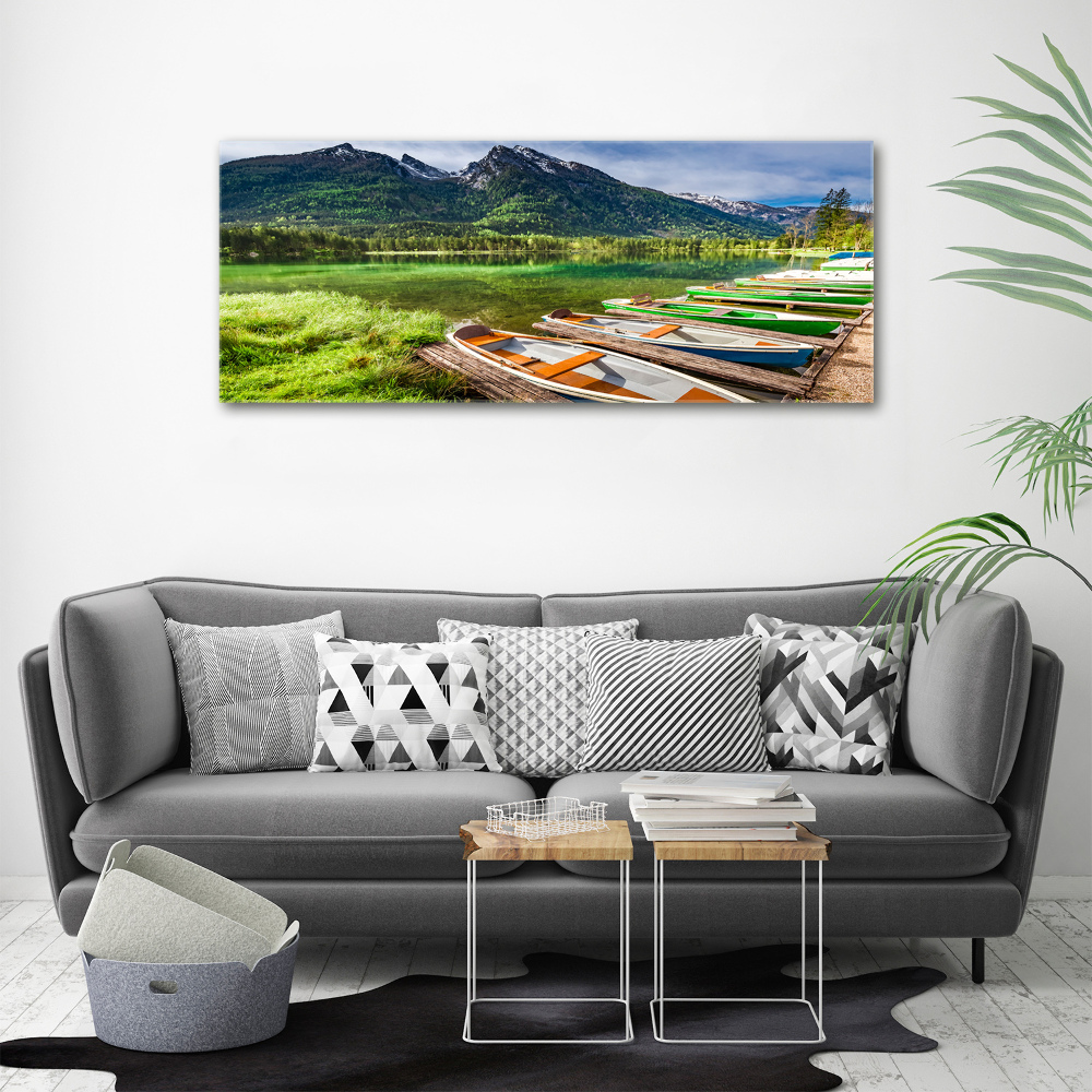 Tableau photo sur toile Bateaux sur un lac