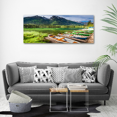 Tableau photo sur toile Bateaux sur un lac