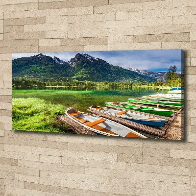 Tableau photo sur toile Bateaux sur un lac