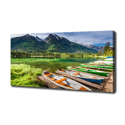 Tableau photo sur toile Bateaux sur un lac