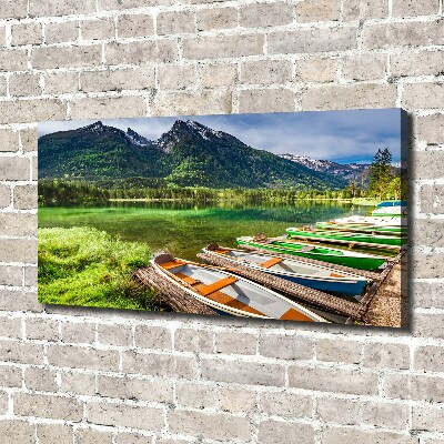 Tableau photo sur toile Bateaux sur un lac