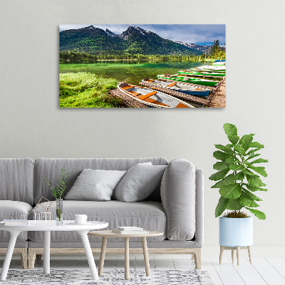 Tableau photo sur toile Bateaux sur un lac