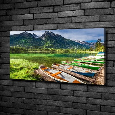 Tableau photo sur toile Bateaux sur un lac