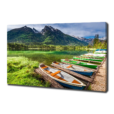 Tableau photo sur toile Bateaux sur un lac