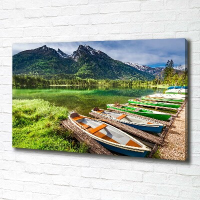 Tableau photo sur toile Bateaux sur un lac