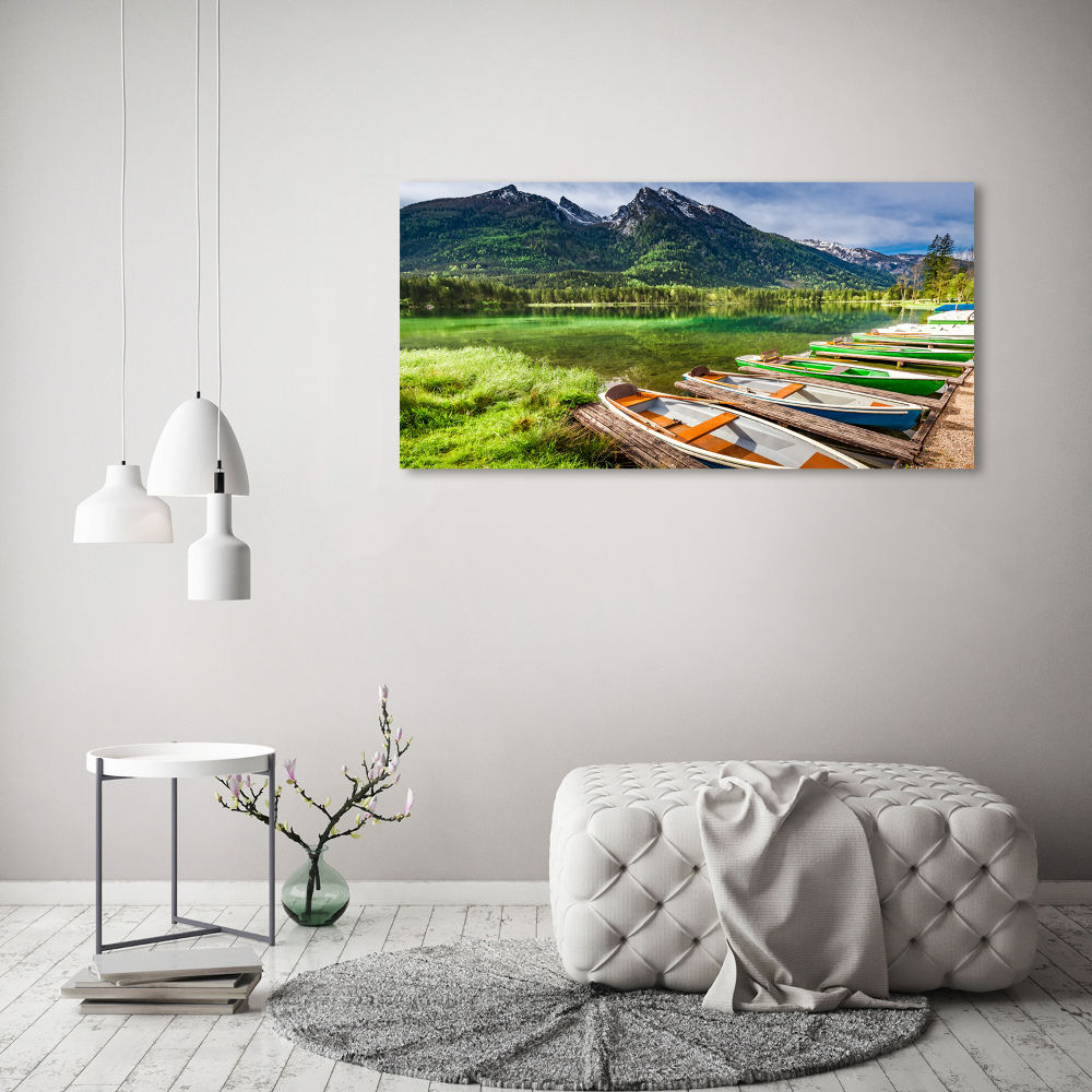 Tableau photo sur toile Bateaux sur un lac