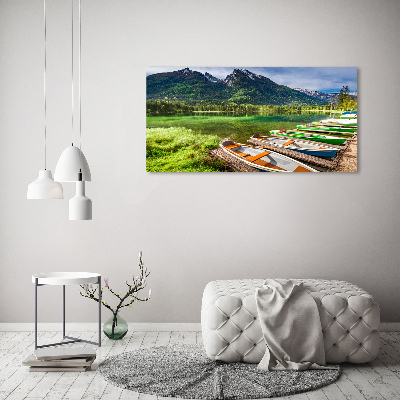 Tableau photo sur toile Bateaux sur un lac