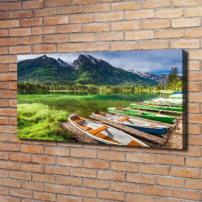 Tableau photo sur toile Bateaux sur un lac