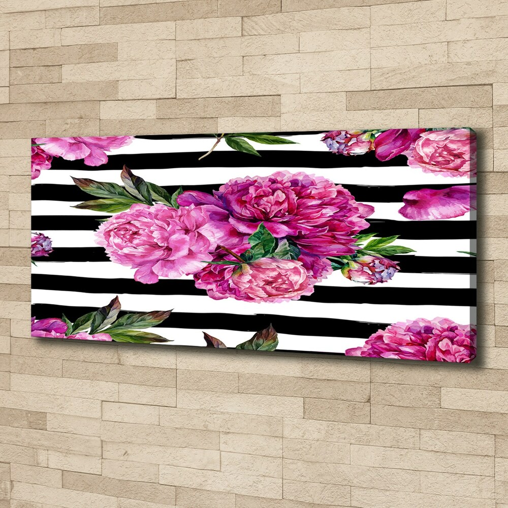 Tableau imprimé sur toile Pivointes roses