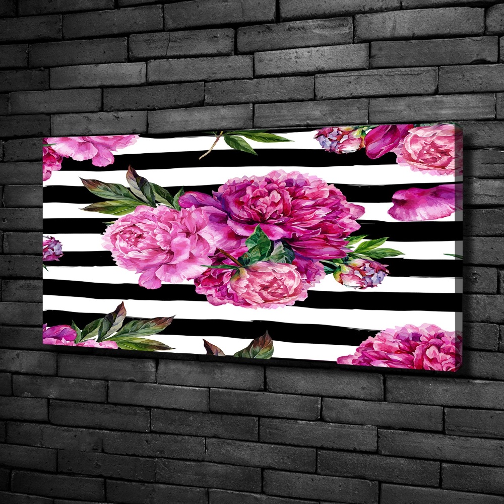 Tableau imprimé sur toile Pivointes roses