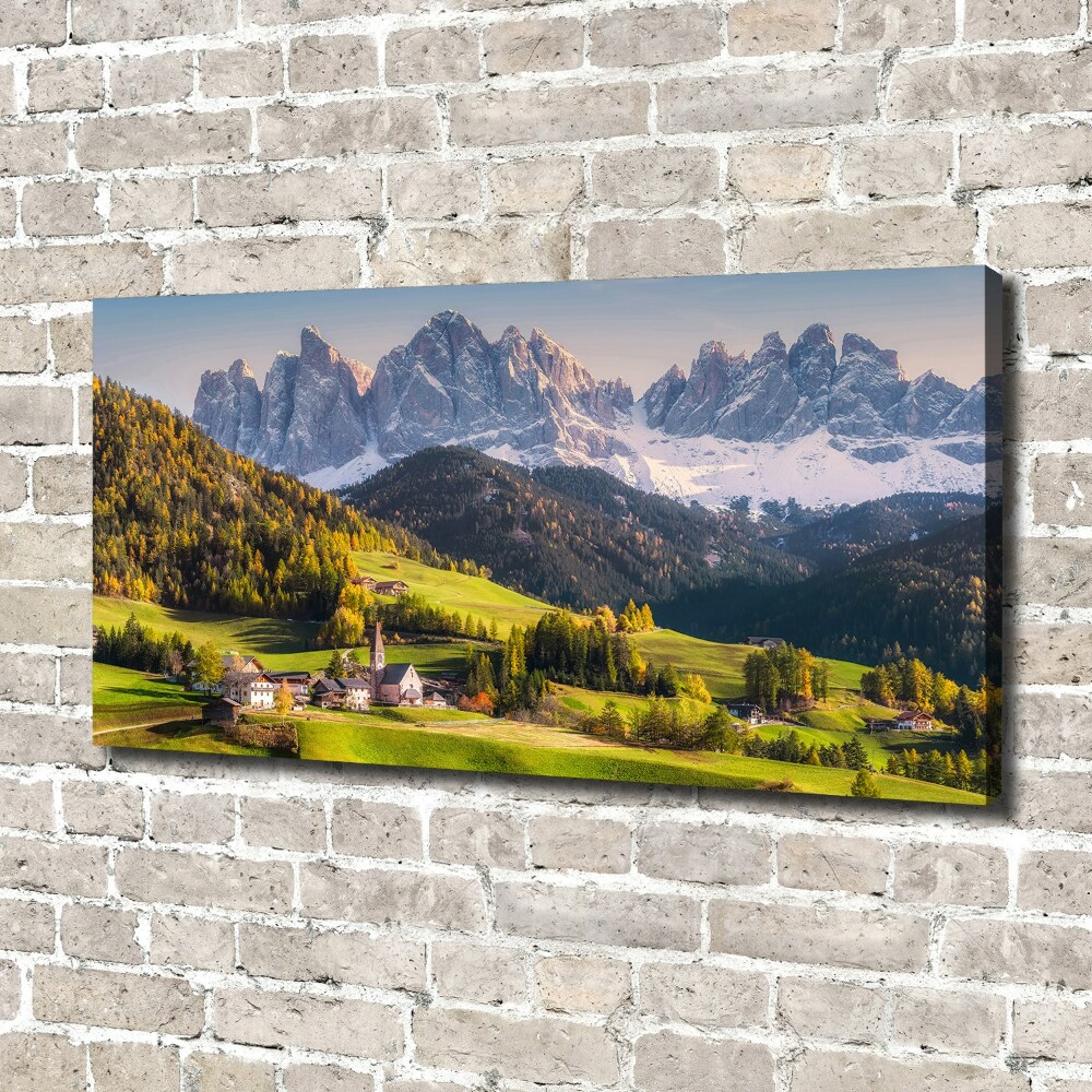 Tableau imprimé sur toile Panorama d'une montagne