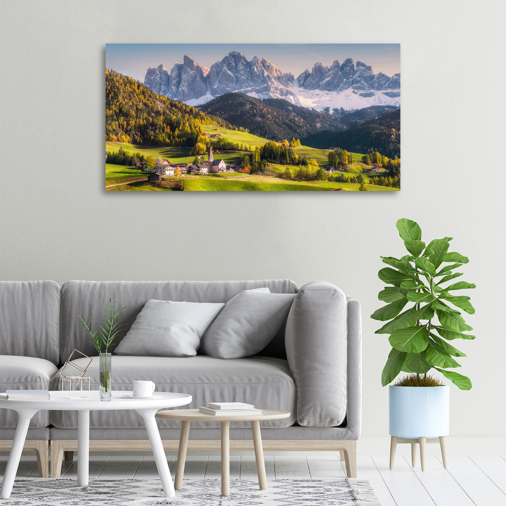 Tableau imprimé sur toile Panorama d'une montagne