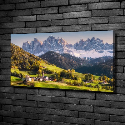 Tableau imprimé sur toile Panorama d'une montagne