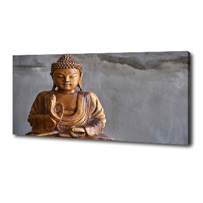 Tableau sur toile Bouddha en bois