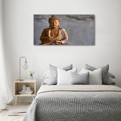 Tableau sur toile Bouddha en bois