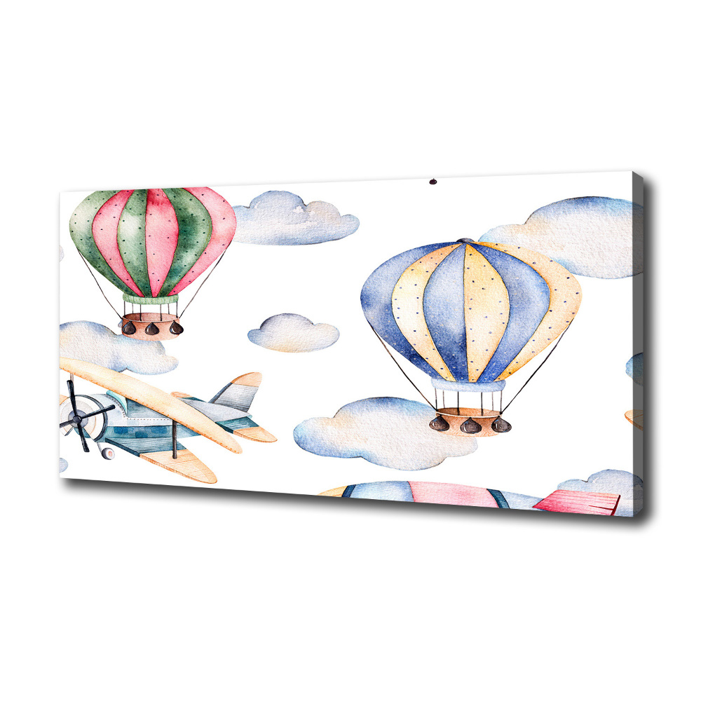 Tableau mural sur toile Avions et ballons