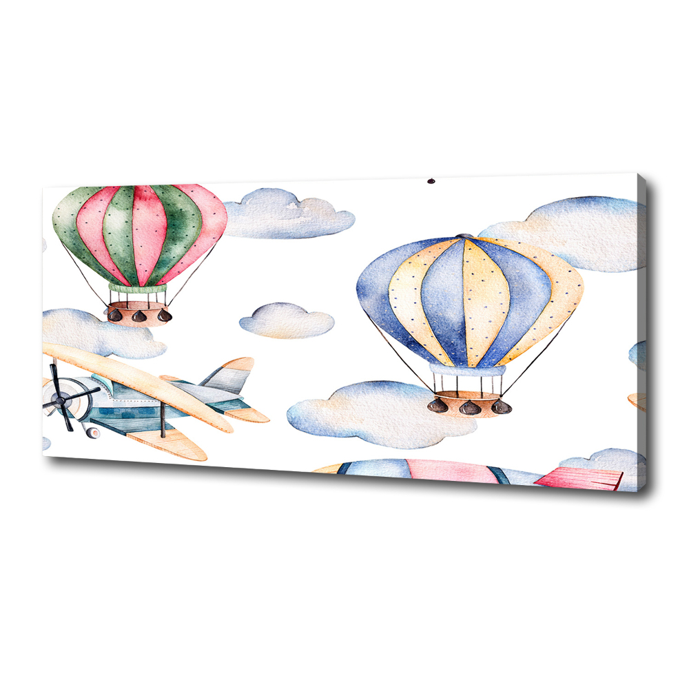 Tableau mural sur toile Avions et ballons