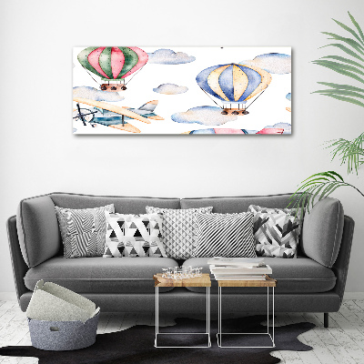 Tableau mural sur toile Avions et ballons