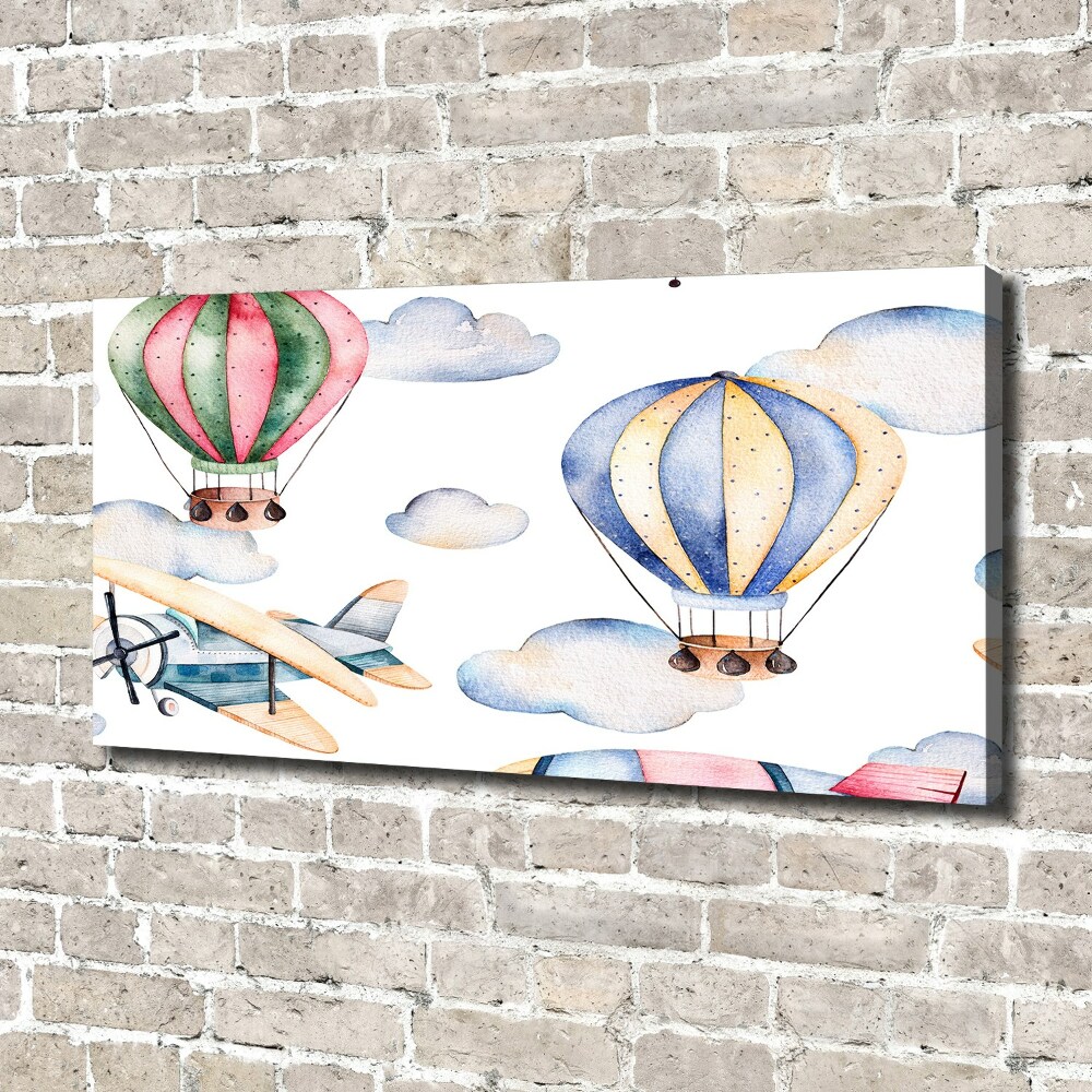 Tableau mural sur toile Avions et ballons